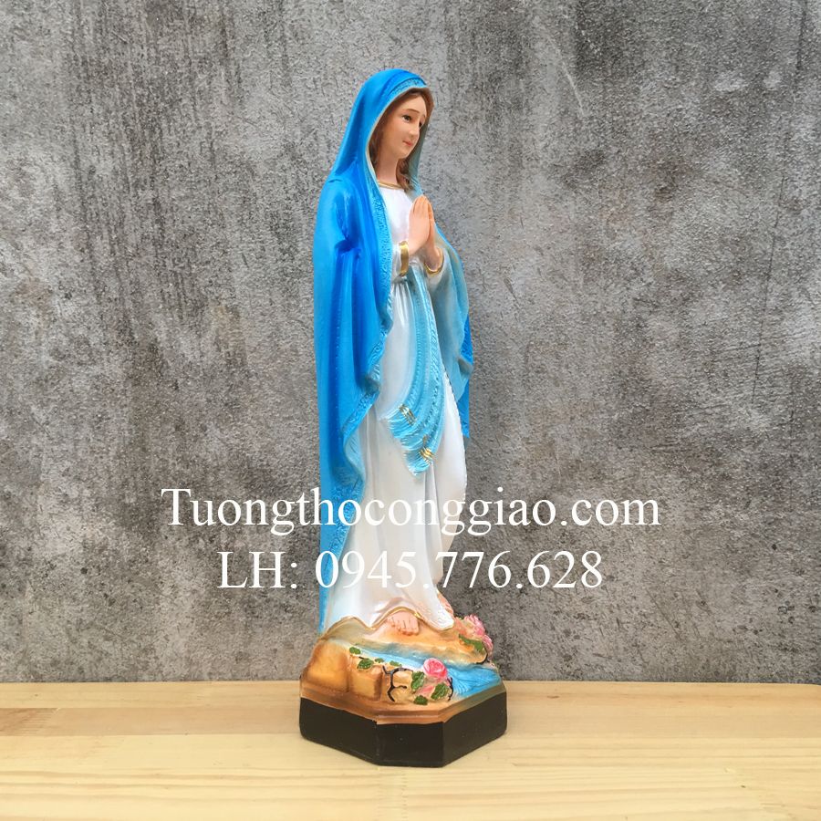 Tượng Đức Mẹ Lộ Đức 40cm composite