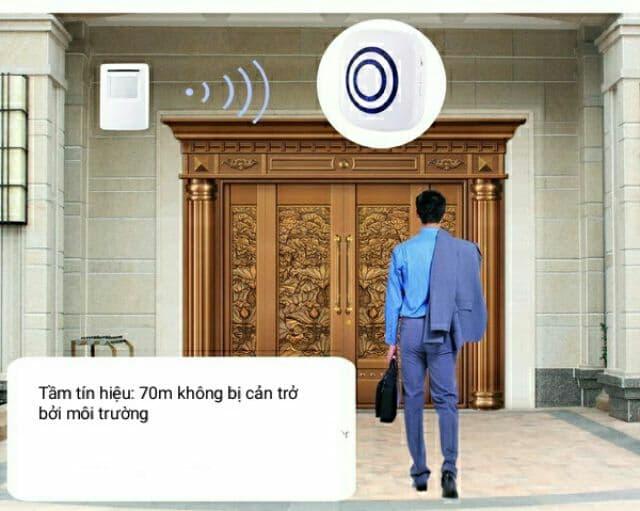 Chuông báo khách chống trộm hồng ngoại
