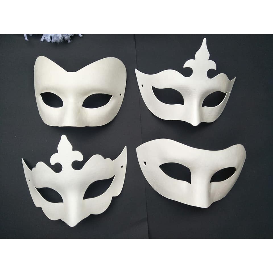 Mặt nạ giấy bồi trang trí Halloween set 50 cái