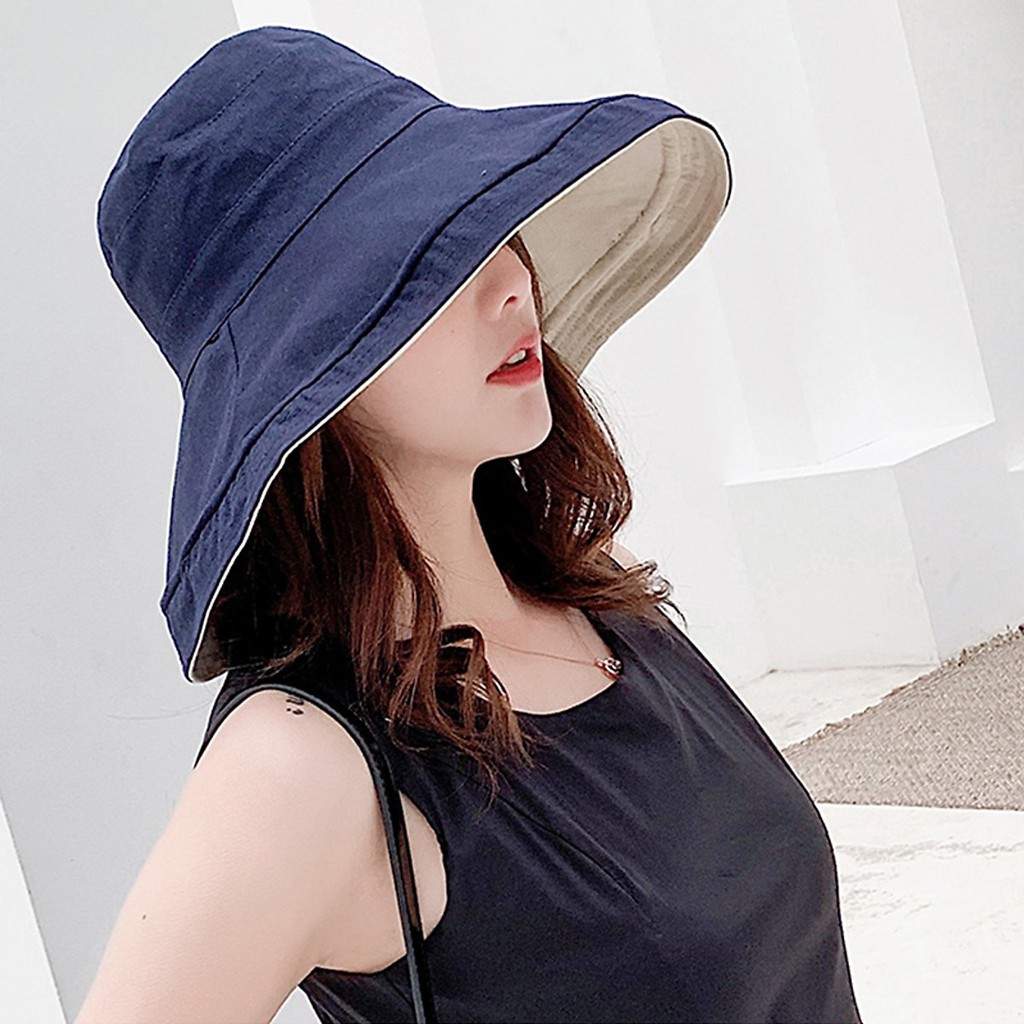 Mũ vải rộng vành chống nắng