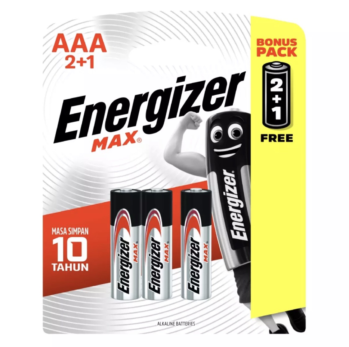 [HCM]Bộ 2 Vỉ Pin Energizer Alkaline Max AAA E92 2+1 (6 viên)