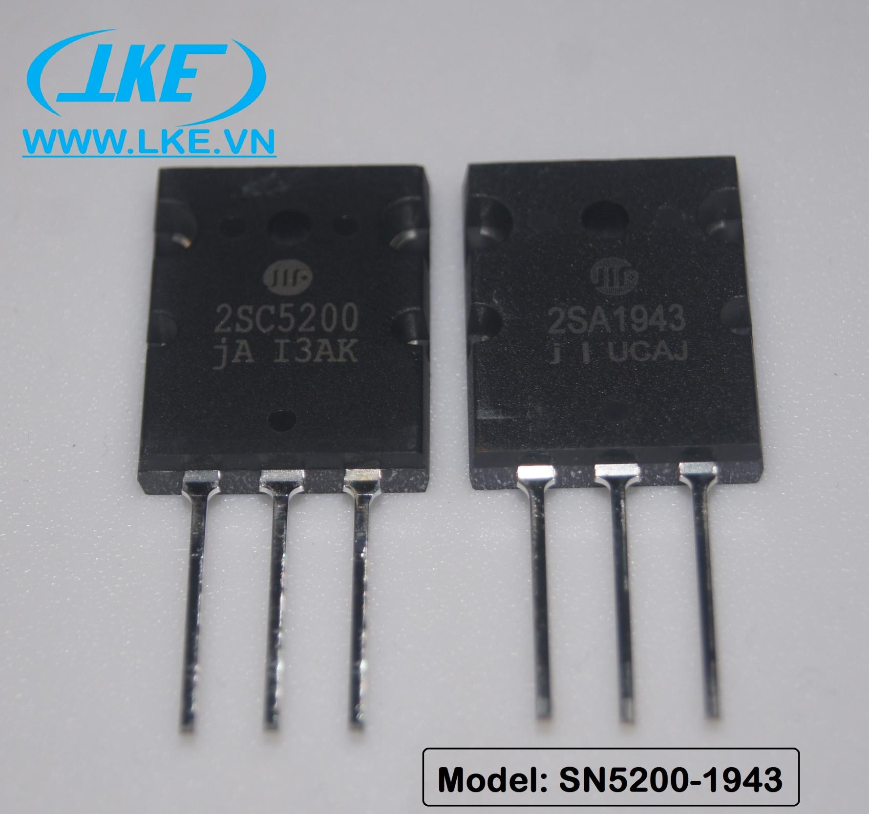 sò công suất 2SC5200/A1943 hãng Sino ( 1 cặp )