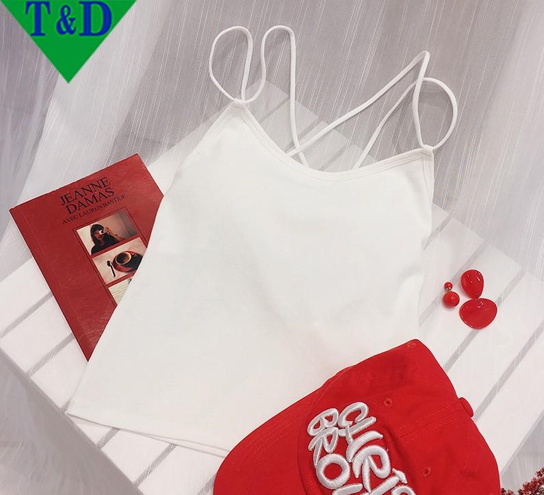 Áo hai dây phối dây chéo lưng