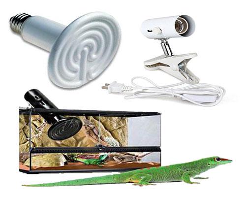 25W Set kẹp đèn và bóng đèn UVA +UVB 3.0 cho thú cưng, bò sát, rùa cảnh