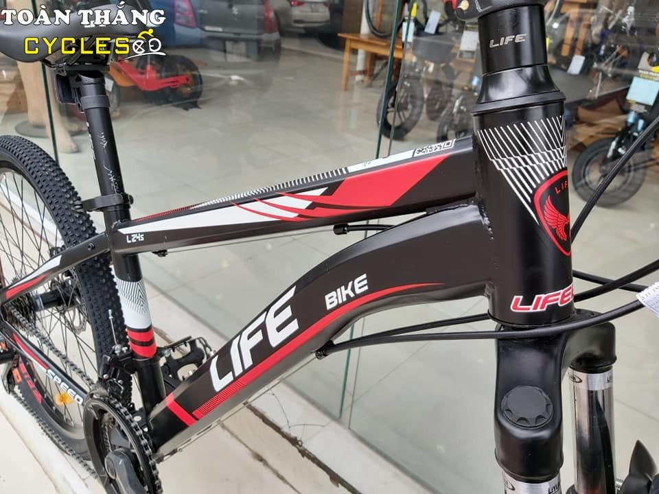 Xe đạp địa hình Life L24S Đen Đỏ