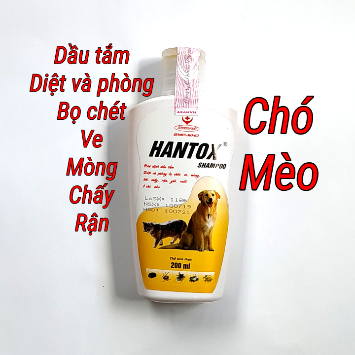 Dầu tắm diệt và phòng bọ chét, ve, chấy, rận, ghẻ...cho chó mèo