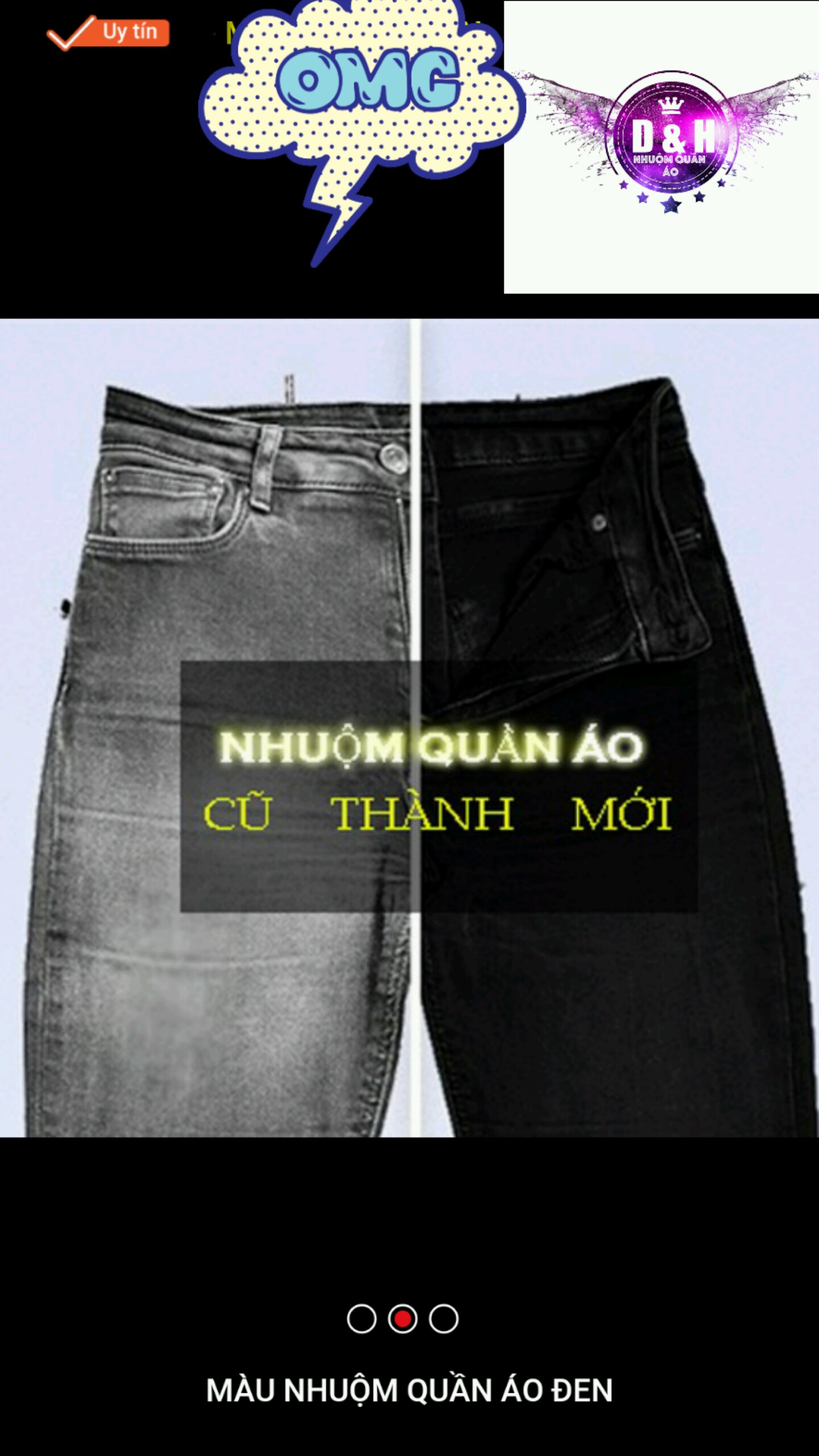Thuốc Nhuộm Quần Áo MÀu Xanh Đen
