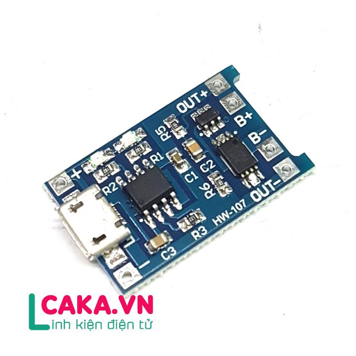 Mạch sạc pin lithium TP4056 Micro có ic bảo vệ