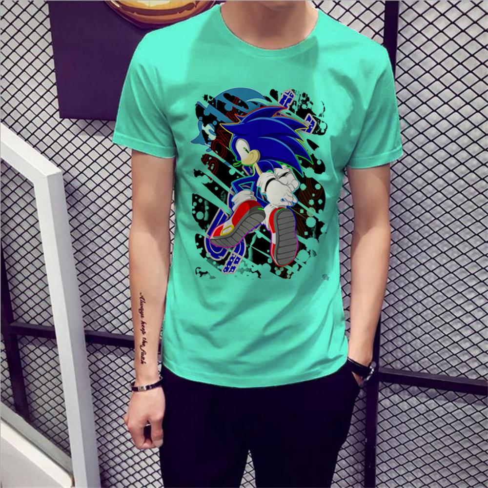 Áo thun nam in hình sonic bóng tối - cotton thun phong cách cá tính - cực chất và đẹp