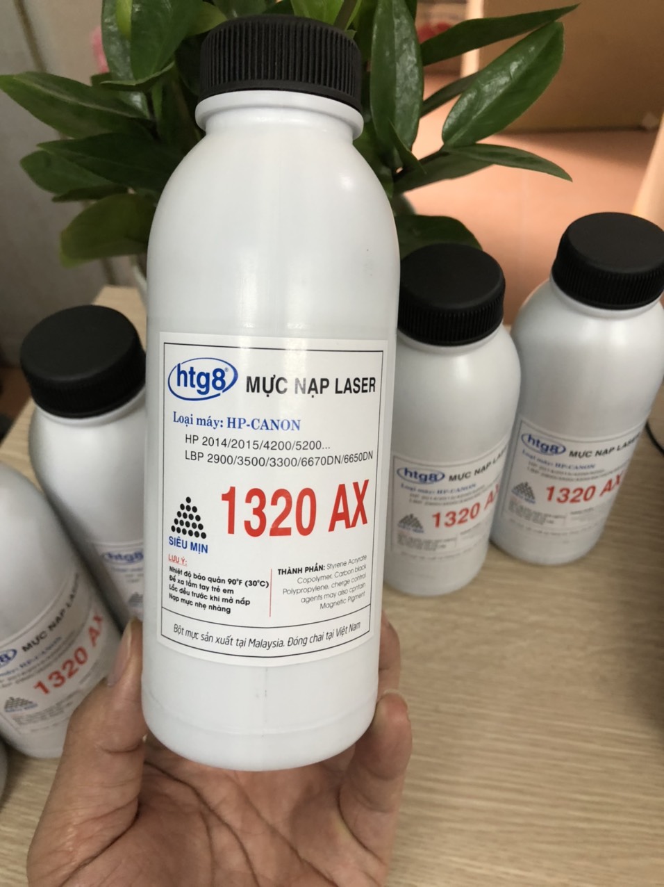 Mực đổ 1320AX dùng cho Canon 2900,3000,3300,3500,6650dn,6670dn,6680x,212dw,214dw,215x- Hp 2035,2055d,M401d,M402d,M426fdn