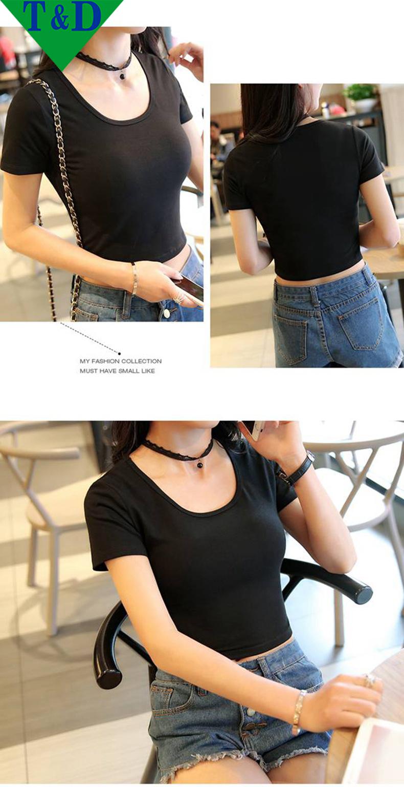 [HCM]ÁO CROPTOP TAY NGẮN CỔ TRÒN