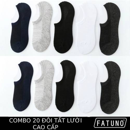 Combo gồm 20 đôi tất lười hàng cao cấp fatuno việt nam