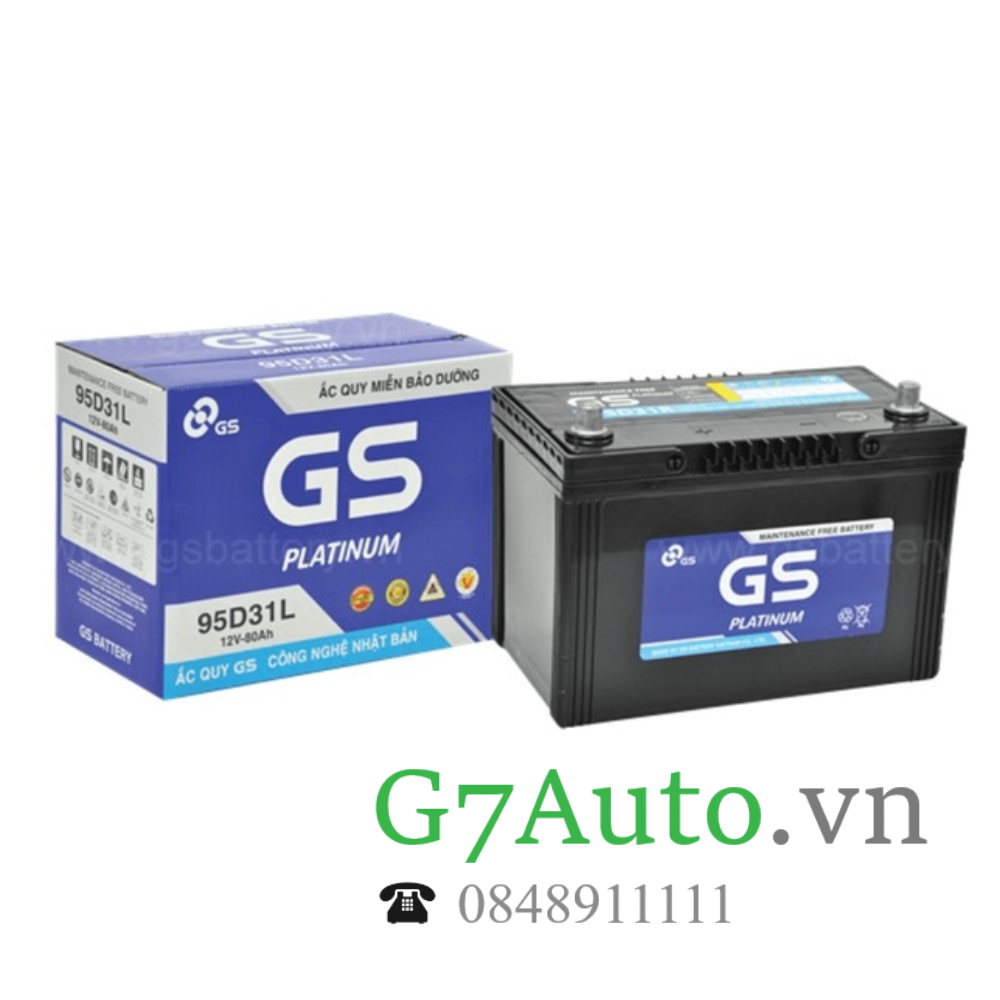 Ắc quy GS 95D31R 12V 80AH