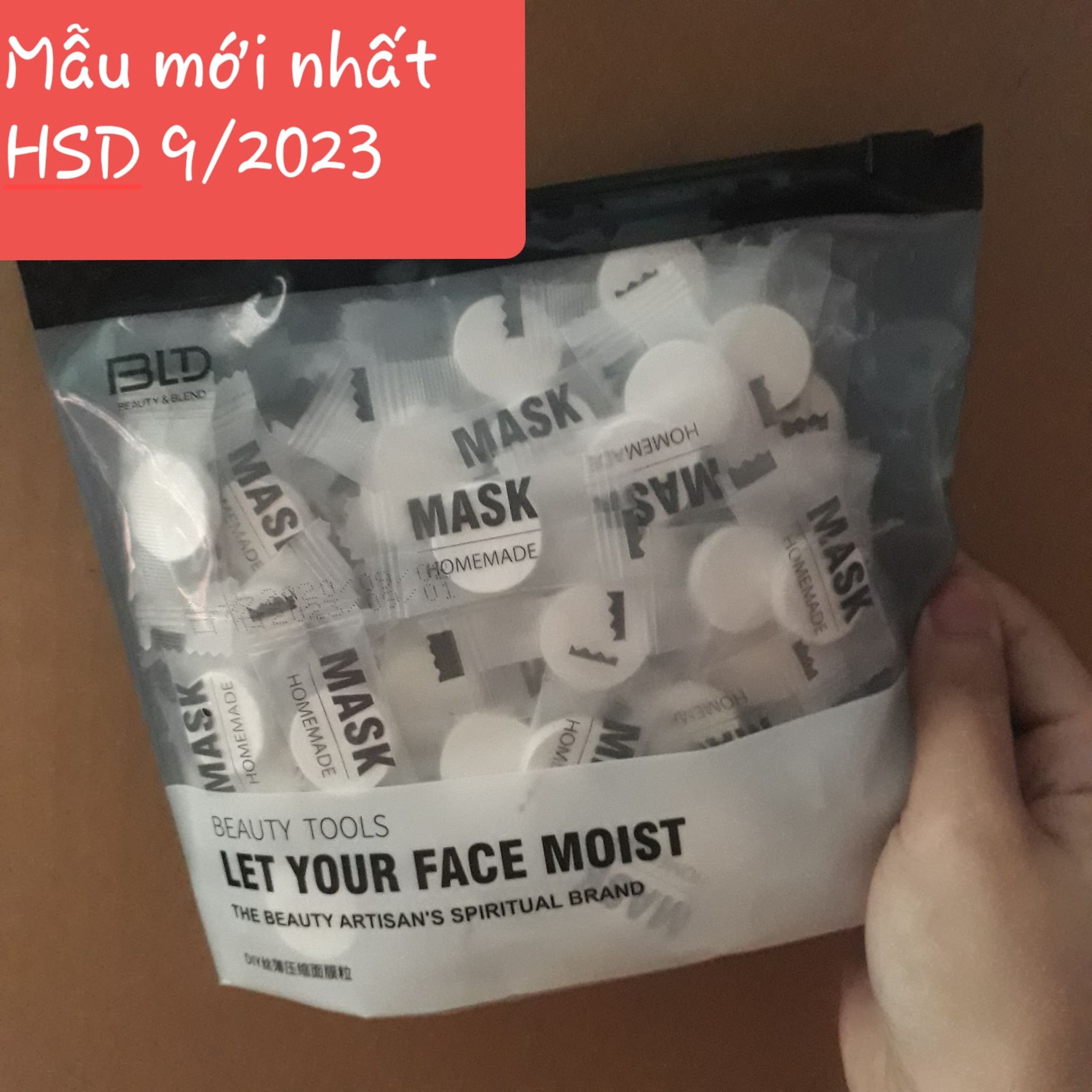 [HCM]HSD 9-2023 Mặt nạ nén bản lụa Beauty Blend 100 viên ( 1 túi )
