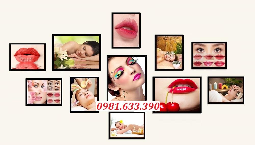 BỘ 11 TRANH SPA, PHUN XĂM THẨM MỸ