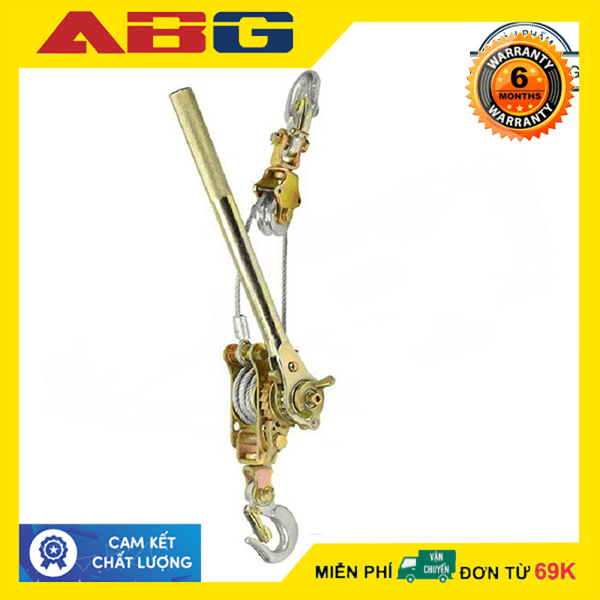 Pa Lăng Lắc Cáp ABG (Loại 1 Tấn) - Palang Kéo Cáp Dùng Trong Công Nghiệp Và Xây Dựng