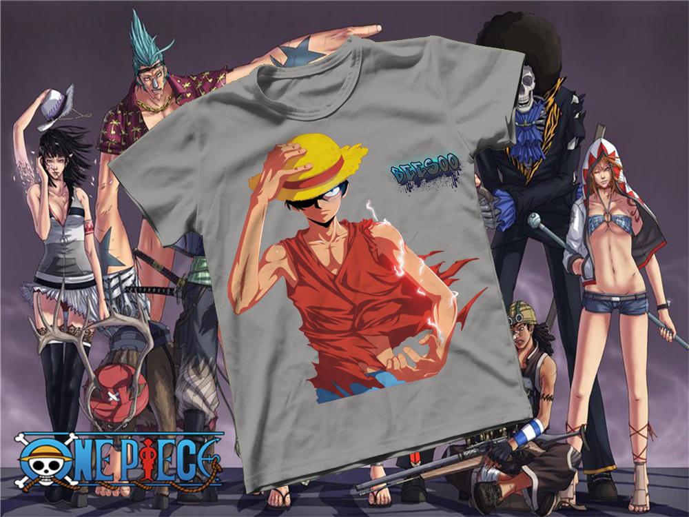 [HCM]Áo thun Cotton Unisex - Anime - One Piece - Monkey D luffy Gear 2