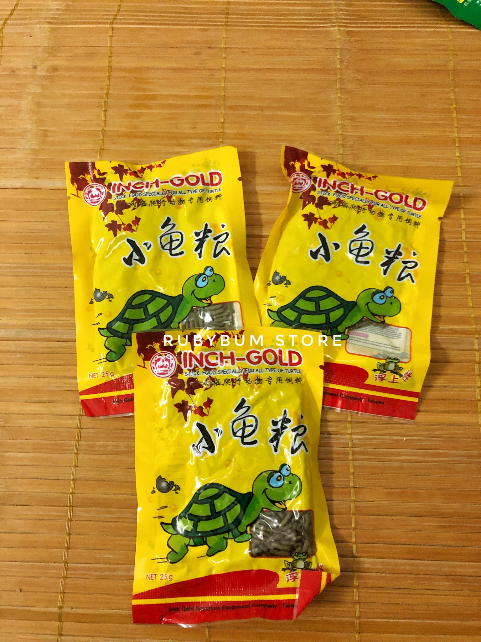 Set 2 gói thức ăn cho rùa cảnh Incher Gold
