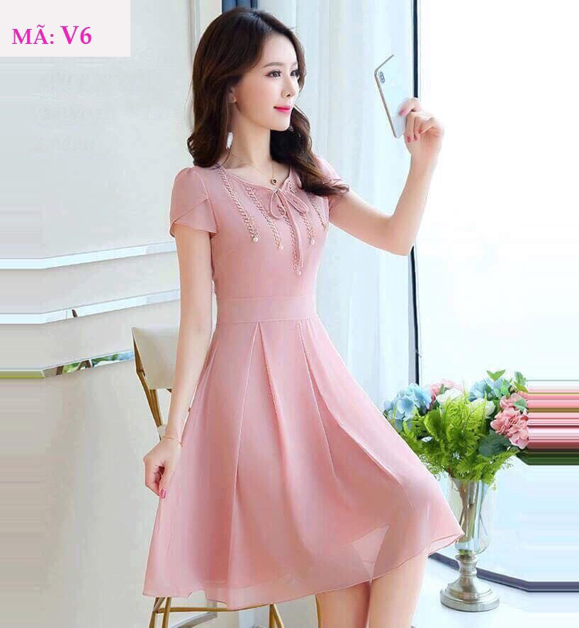 [HCM]ĐẦM VOAN LỤA THIẾT KẾ SIÊU XINH ĐỦ SIZE SMLXLXXL - VV6