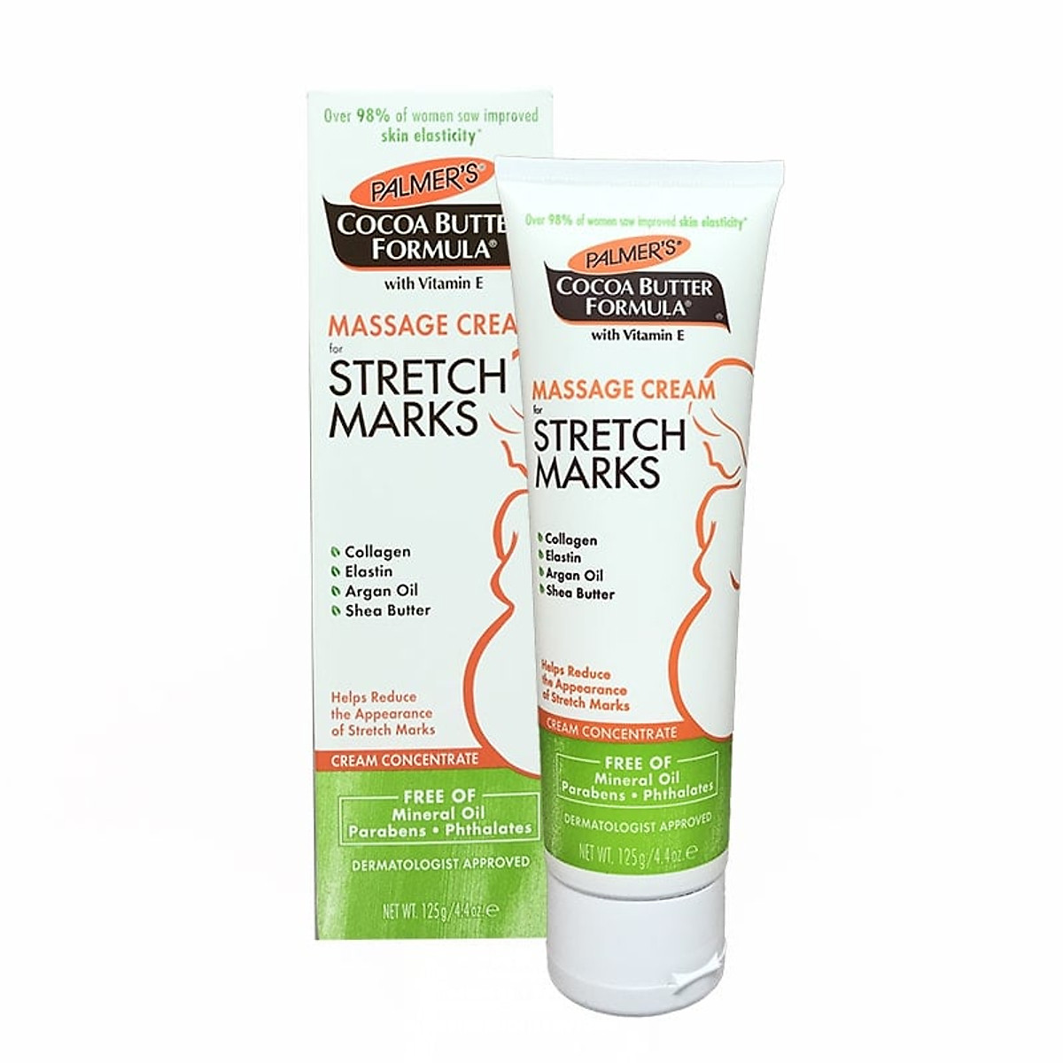 Kem rạn da palmer's cocoa butter formula vitamin e massage cream for stretch marks 125g