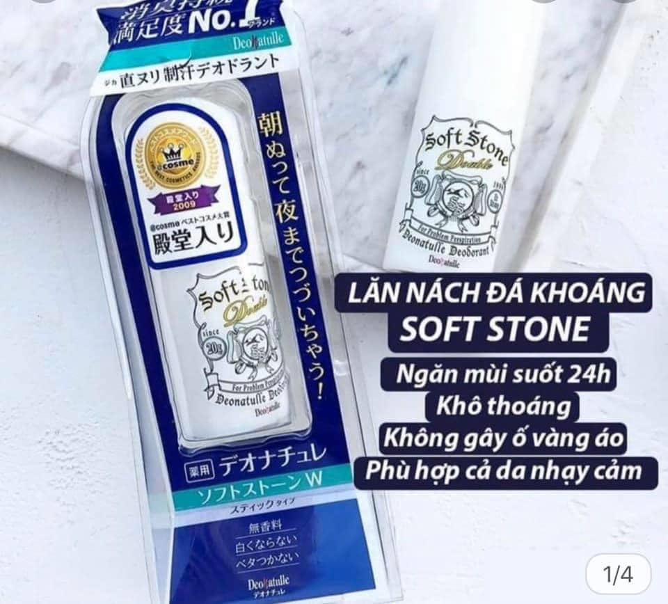 Lăn khử mùi đá khoáng SOFT STONE DEONAT Nhật Bản