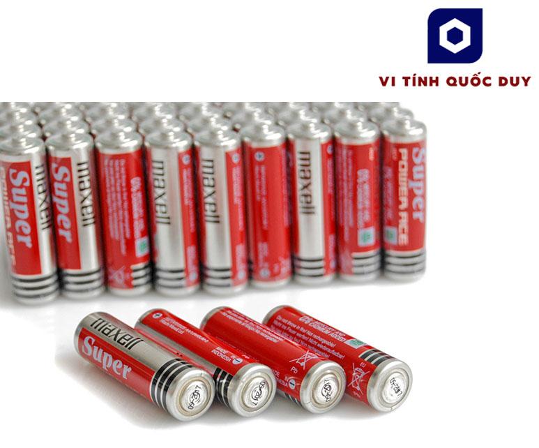 4 vỉ 16 viên Pin tiểu 2A lớn Maxell. Made in Indonesia.