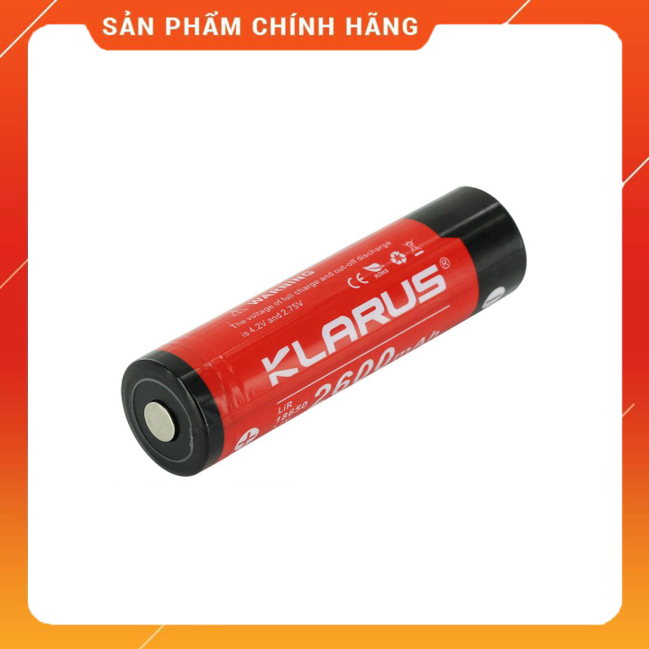 Pin sạc klarus 18650 dung lượng 2600mah