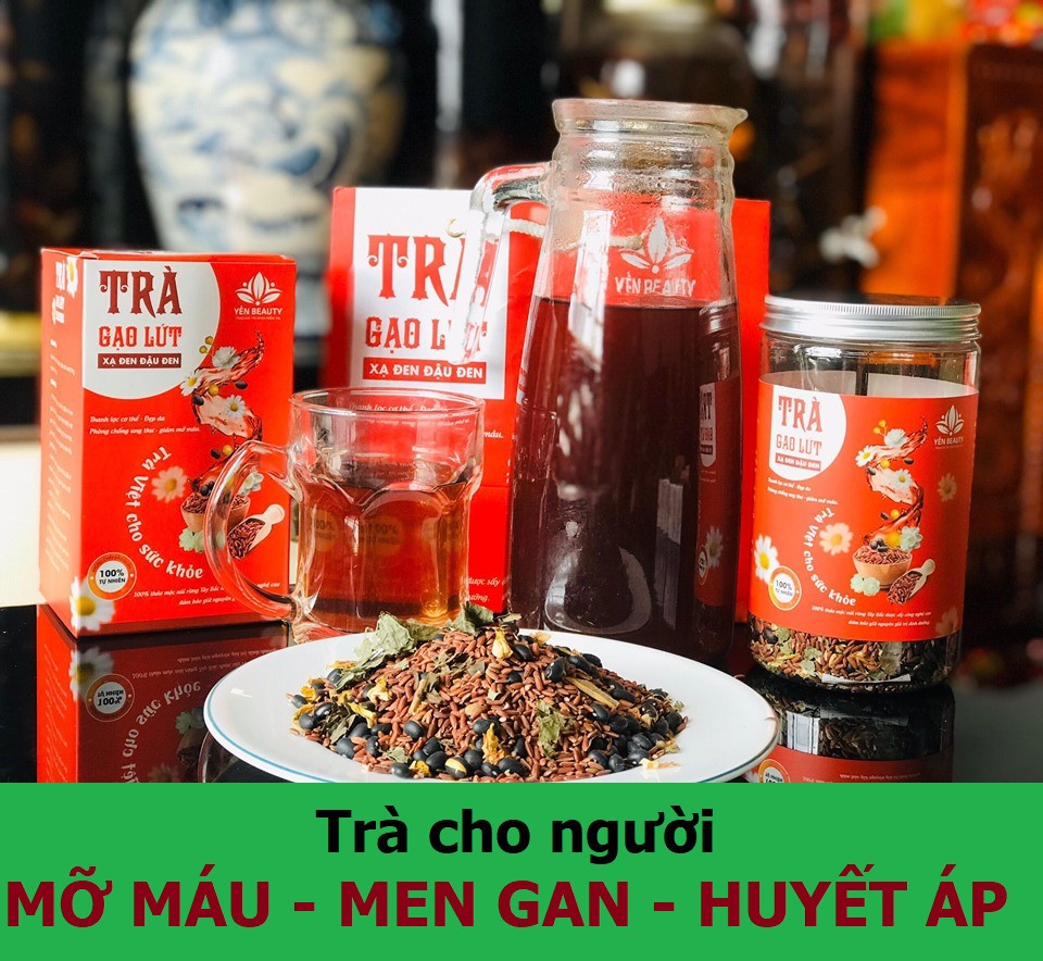 Trà gạo lứt đỗ đen giảm cân hiệu quả