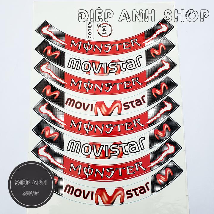 Tem vành bản to MONSTER - MS041 - Tem dán vành
