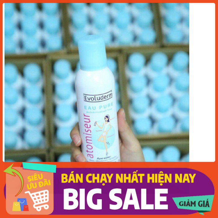 [HCM]Xịt khoáng cấp ẩm làm dịu da Evoluderm 150ml