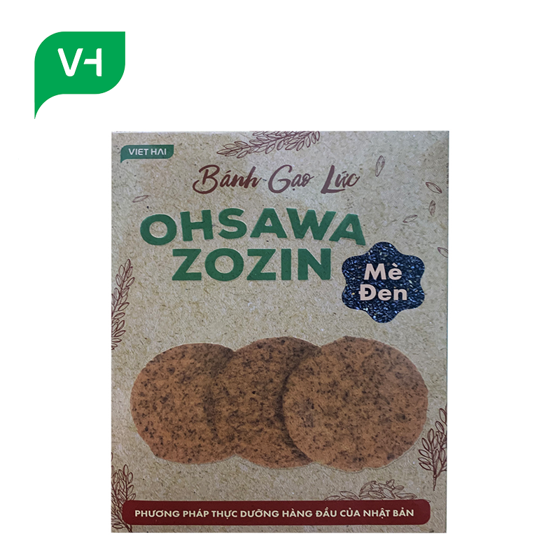 Bánh gạo lứt OHSAWA ZOZIN vị Mè Đen