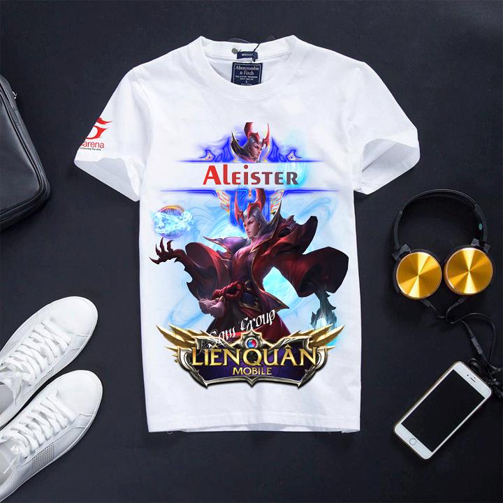 Áo Thun Màu Trắng Liên Quân Alester Hỏa Ngục