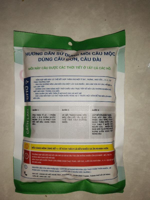 Combo 4 Gói Mồi câu MỘC - Câu Rô Phi - Diêu Hồng