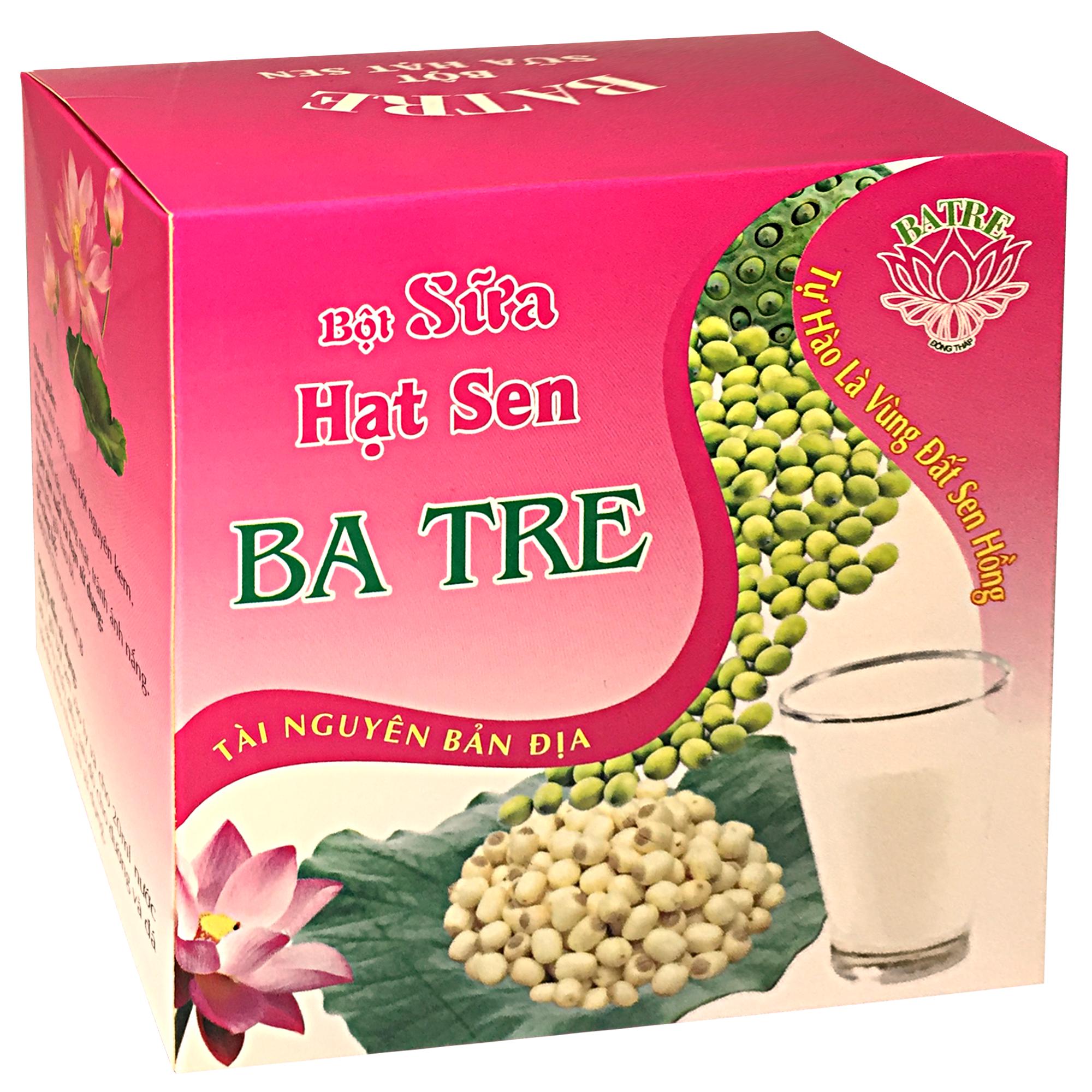 [HCM]Bột Sữa Hạt Sen -  Sữa Hạt Sen - BA TRE (Hộp 200 gram có 10gói x 20g)
