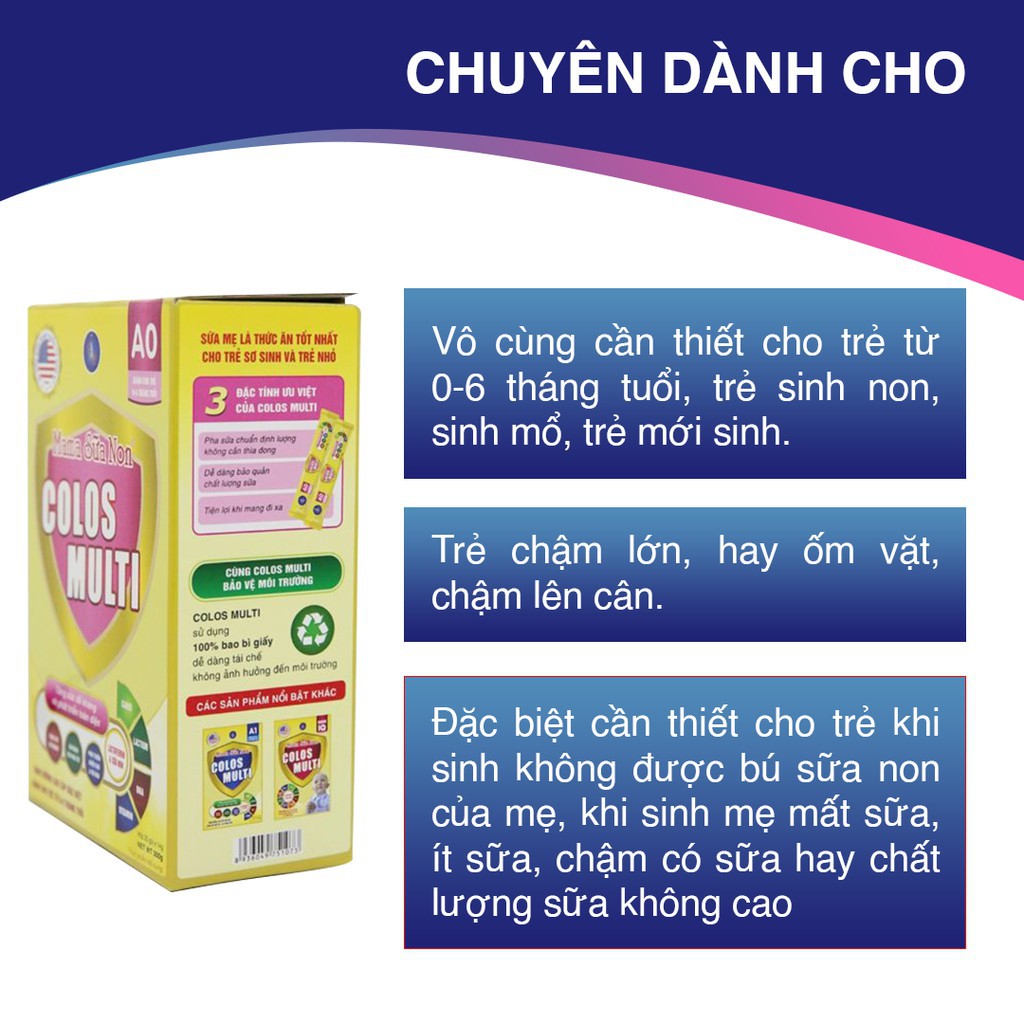 Sữa Non Colos Multi A0 hộp 350g