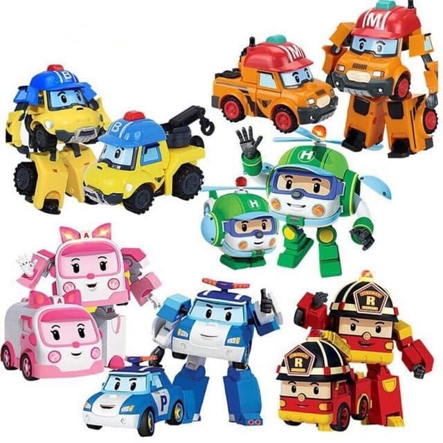 Biệt đội cứu hộ Robocar Poli 6 nhân vật biến hình [HÀNG LOẠI 1]