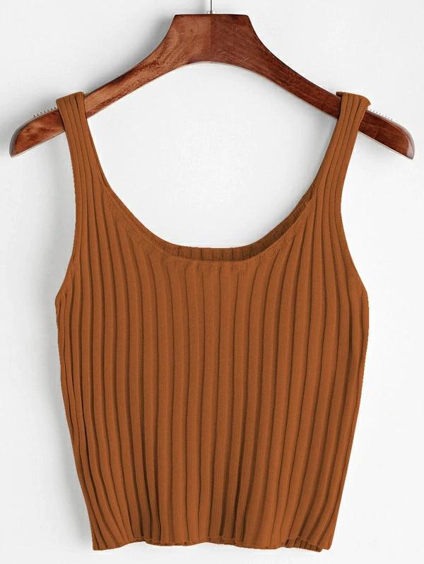 Áo thun ba lỗ body gân croptop