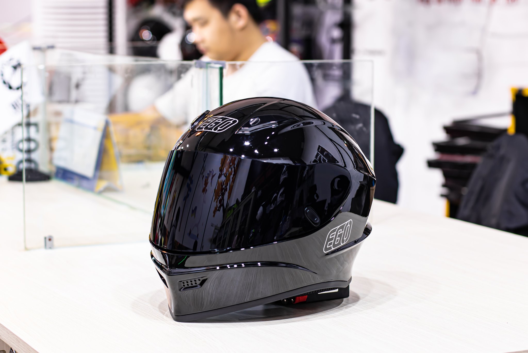 [CHÍNH HÃNG] MŨ BẢO HIỂM FULLFACE 1 KÍNH EGO E-8 ĐEN BÓNG