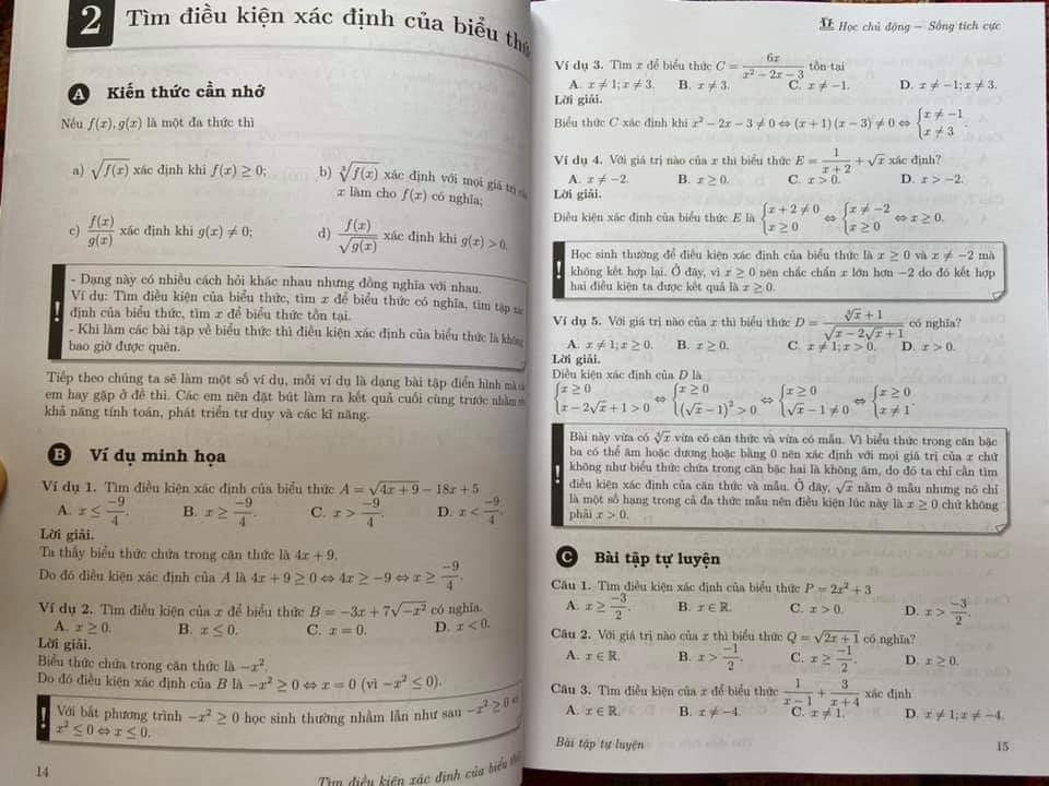 Sách Trắc Nghiệm Toán 9