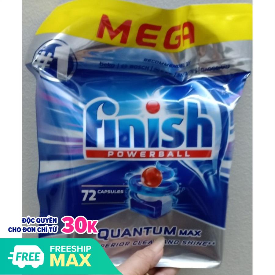 viên rửa bát Finish quantum túi 72 viên