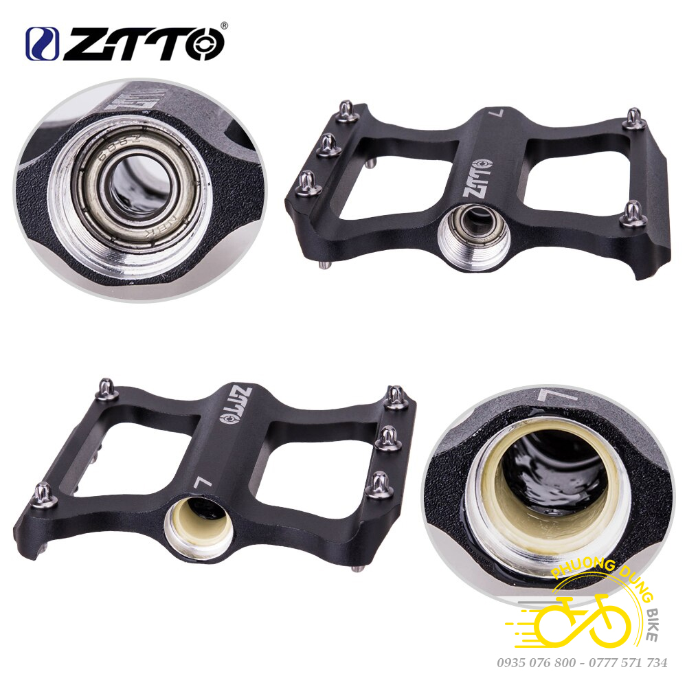 Pedan Bàn Đạp Bạc Đạn Xe Đạp ZiTTO JT06 – Bàn Đạp Bạc Đạn, Nhôm Nhẹ, Chống Trượt, Bền Bỉ