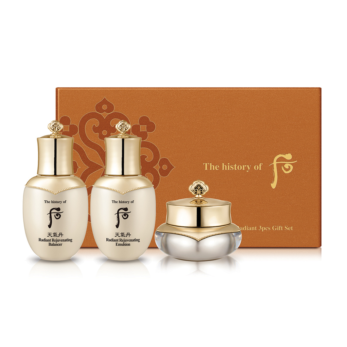 [Hàng chính hãng] Bộ dưỡng tái sinh da Whoo Cheongidan Radiant 3pcs Gift Set 60ml