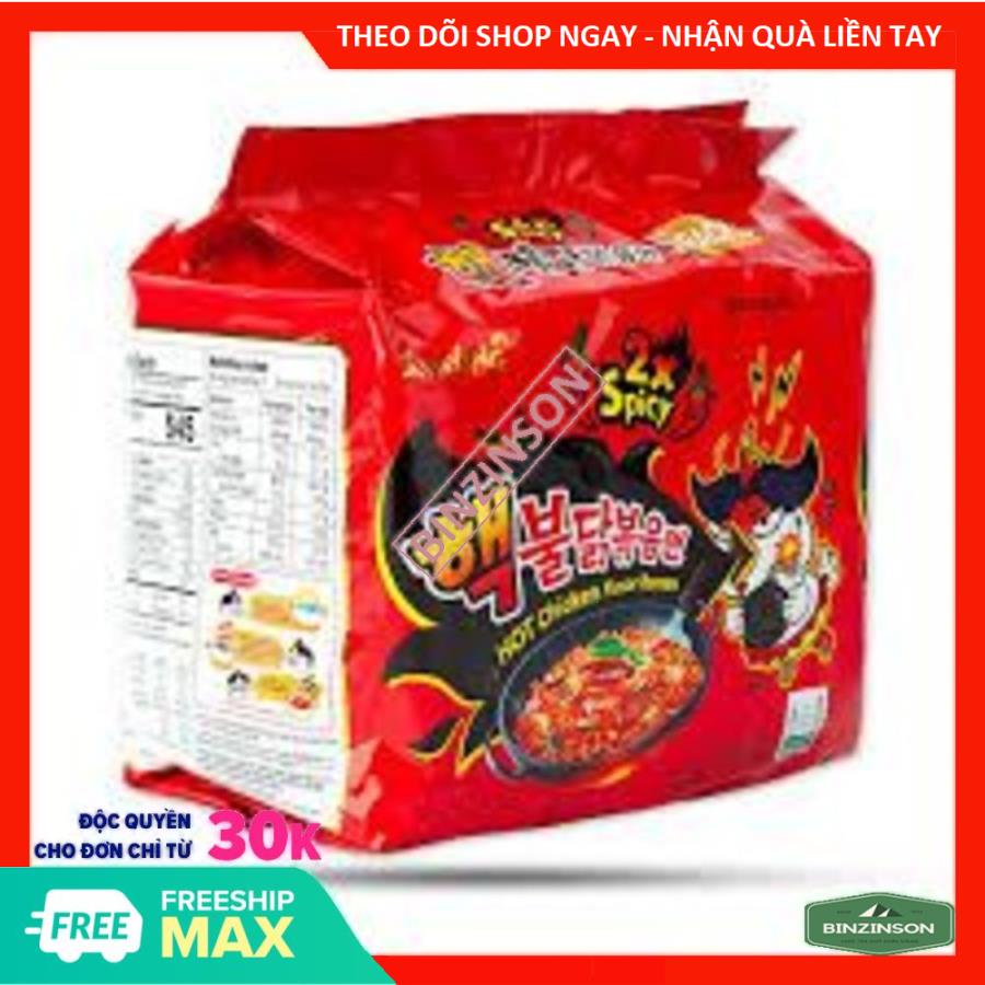Mì gà siêu cay 2x spicy 140g samyang hàn quốc loại ngon - binzinson