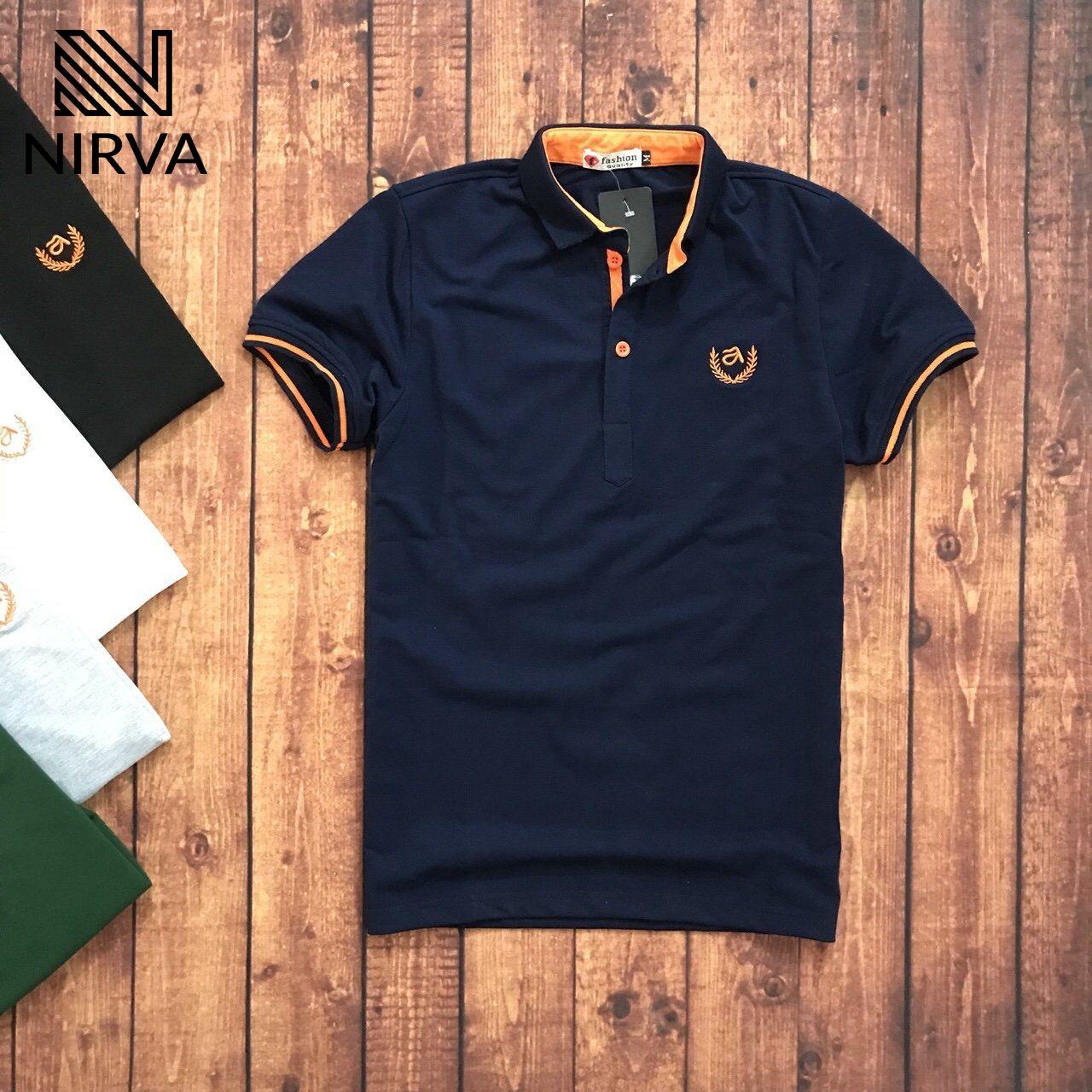 Áo thun nam polo NIRVA bông lúa cao cấp RXP048
