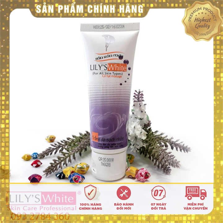 [HCM]Sữa rửa mặt lilys white cleanser trắng da sạch nhờn [CHÍNH HÃNG]