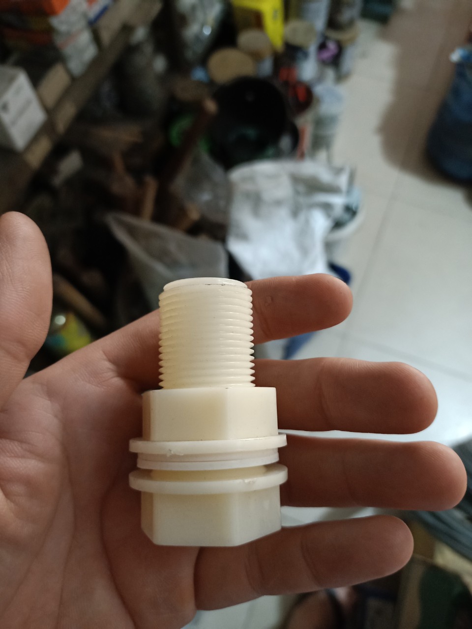 ỐC SIẾT BỒN NƯỚC, ÉP PHI NHỰA 21, 27, 34