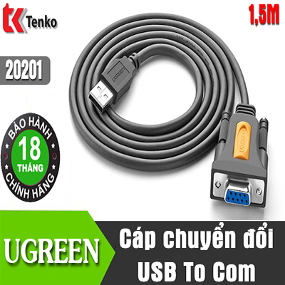Cáp usb to com dài 1,5m ugreen 20201