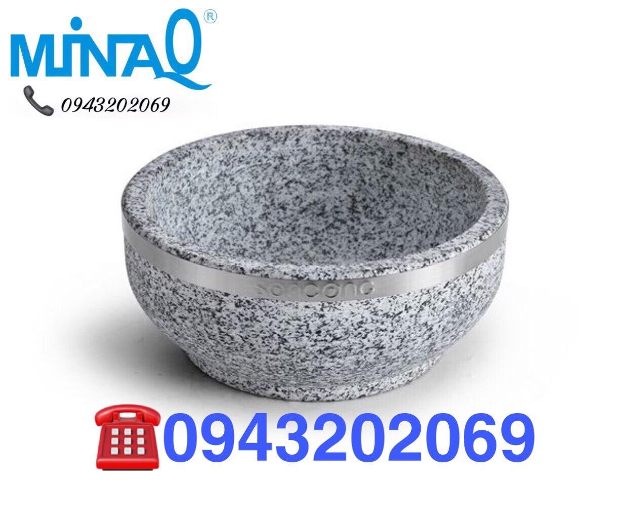 [HCM]THỐ ĐÁ - BÁT ĐÁ - TÔ ĐÁ HÀN QUỐC 20cm dùng làm phở thố đá cơm trộn