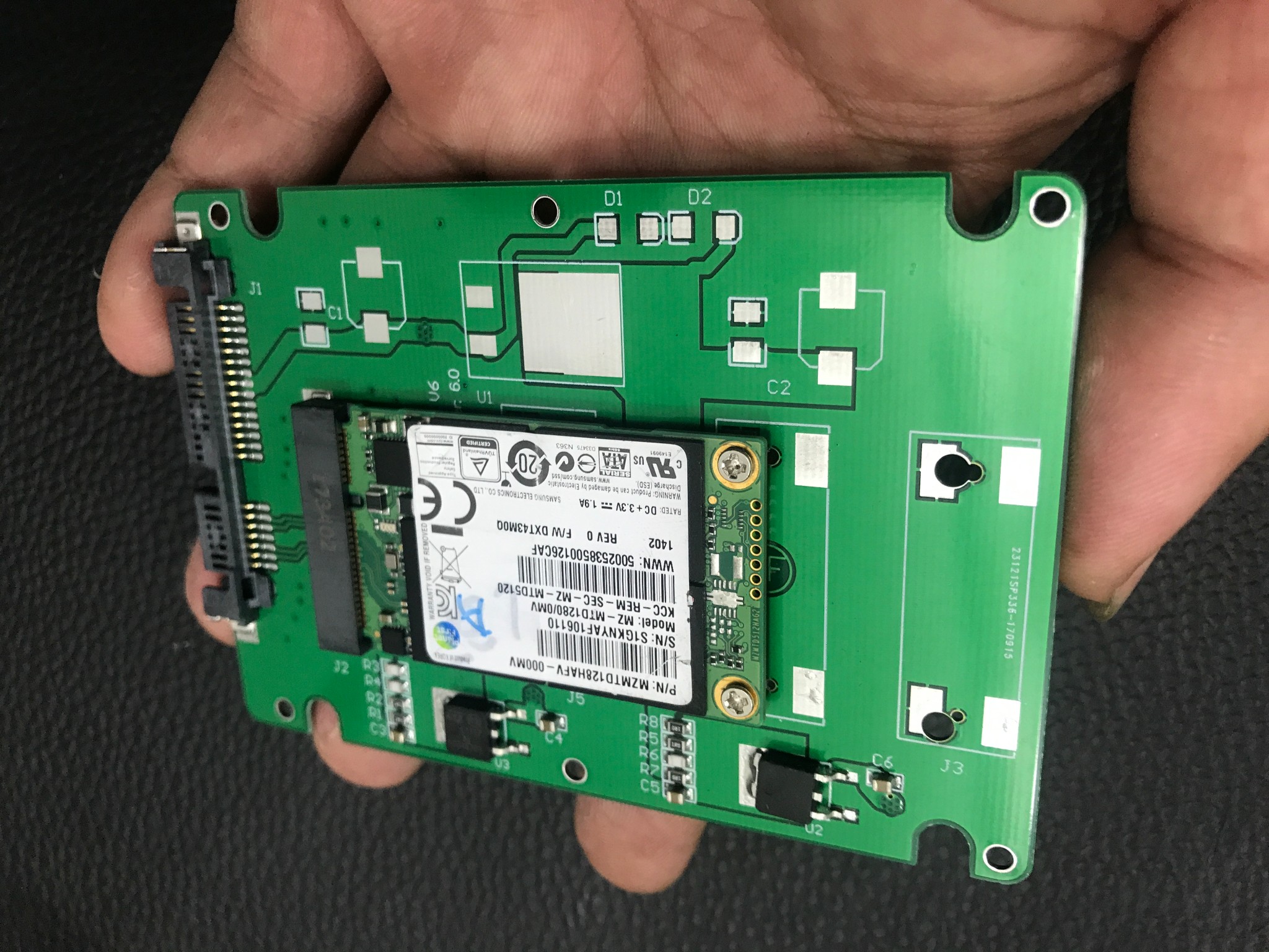Khay chuyển ssd msata sang  sata 2.5