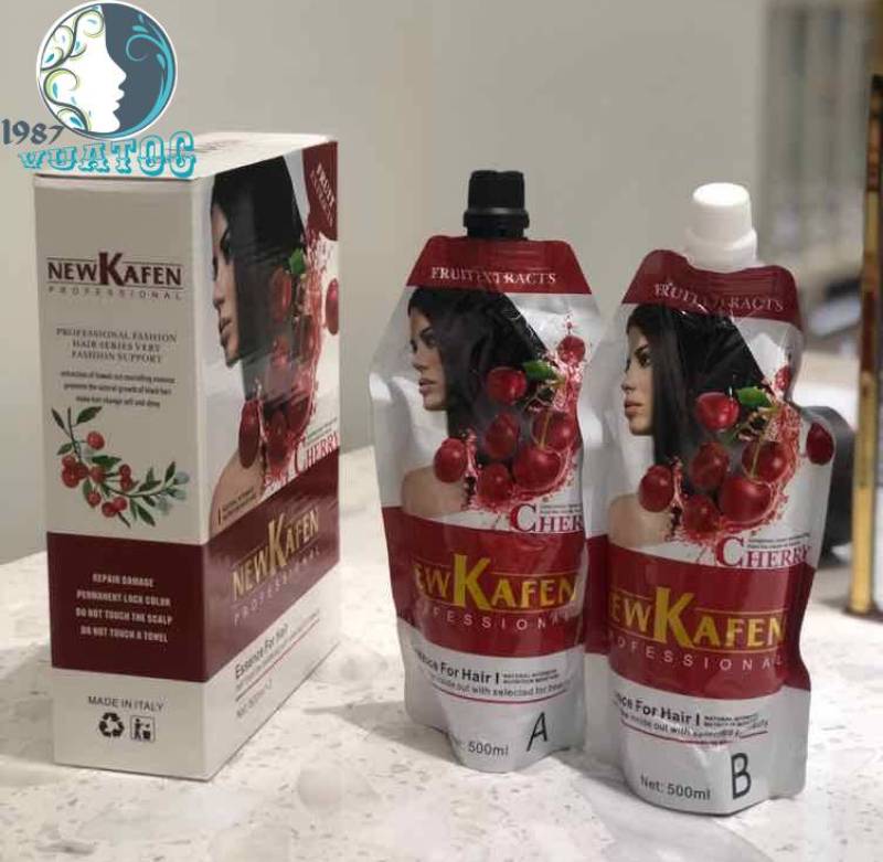 Nhuộm đen thảo dược New Kafen nhuộm đen phủ bạc không dính da đầu giá rẻ